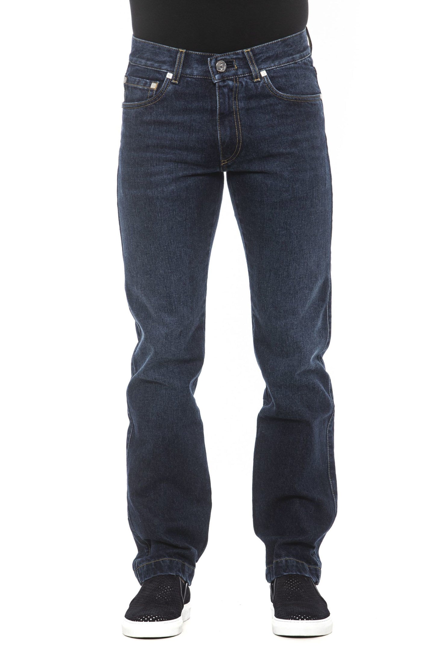 Blue Cotton Men Jeans