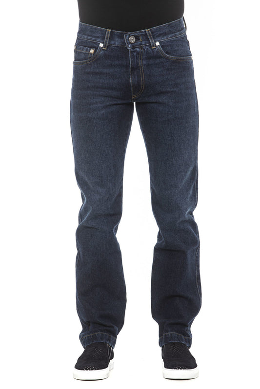 Blue Cotton Men Jeans