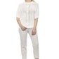 Beige Cotton Women Trousers