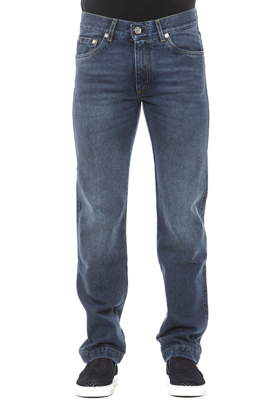 Blue Cotton Men Jeans