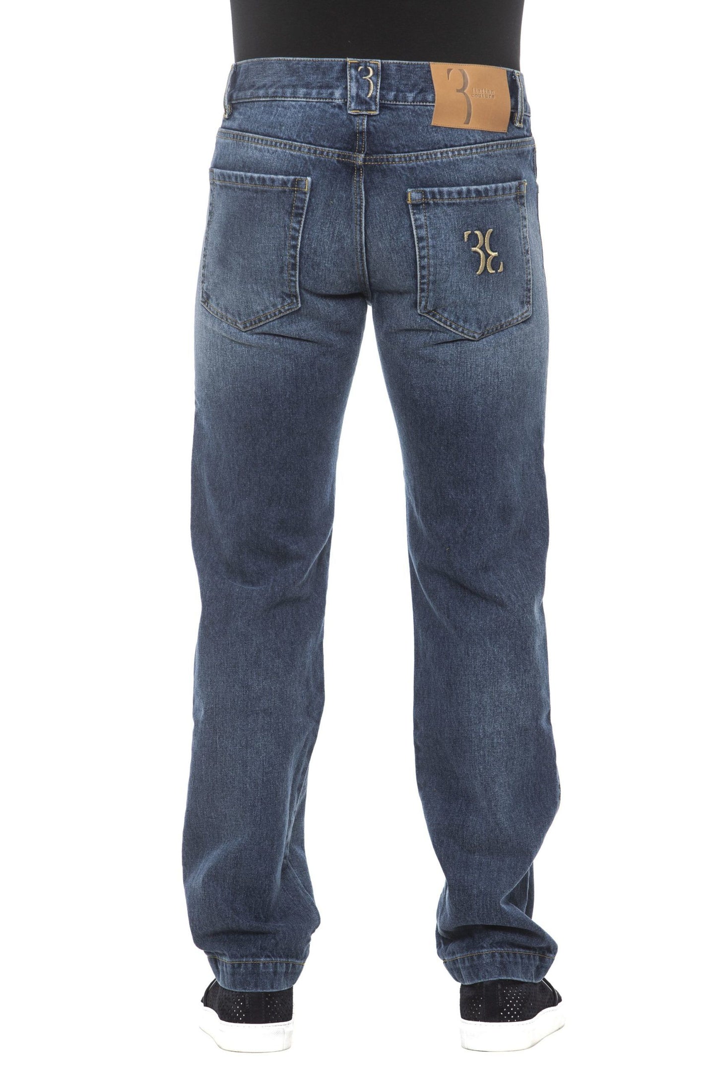 Blue Cotton Men Jeans