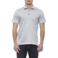Gray Cotton Men Polo Shirt