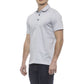 Gray Cotton Men Polo Shirt