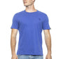 Light-Blue Cotton Men T-Shirt