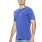 Light-Blue Cotton Men T-Shirt