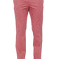 Red Cotton Men Trouser