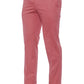 Red Cotton Men Trouser