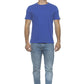 Light-Blue Cotton Men T-Shirt