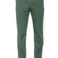 Green Cotton Men Trouser