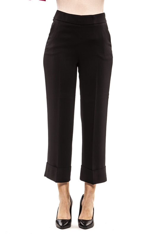 Black Viscose Women Pant