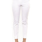 White Cotton Women Trouser
