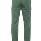 Green Cotton Men Trouser
