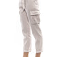 Beige Linen Women's Trouser