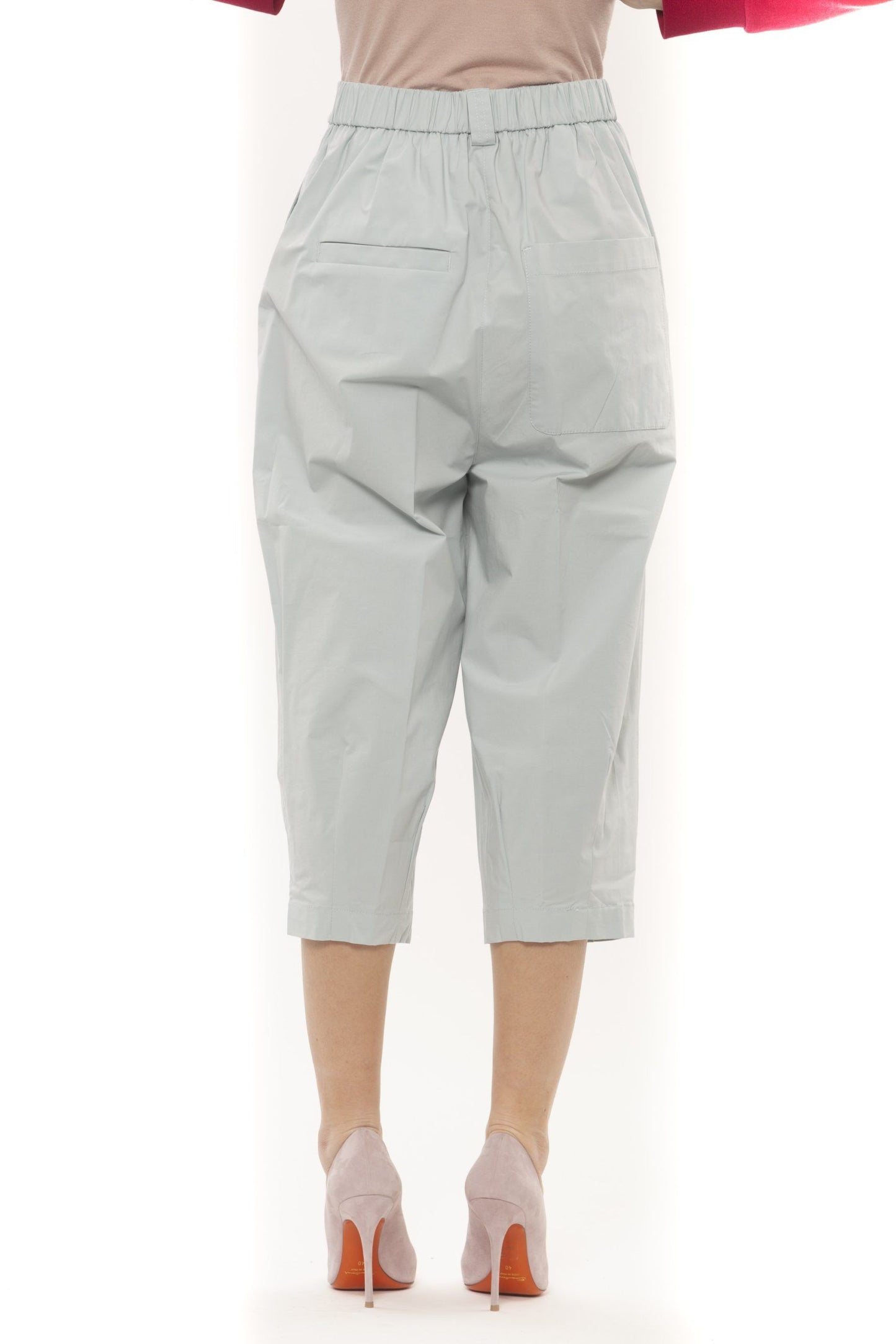 Green Cotton Women Pant