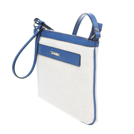 White Cotton Women Crossbody Bag