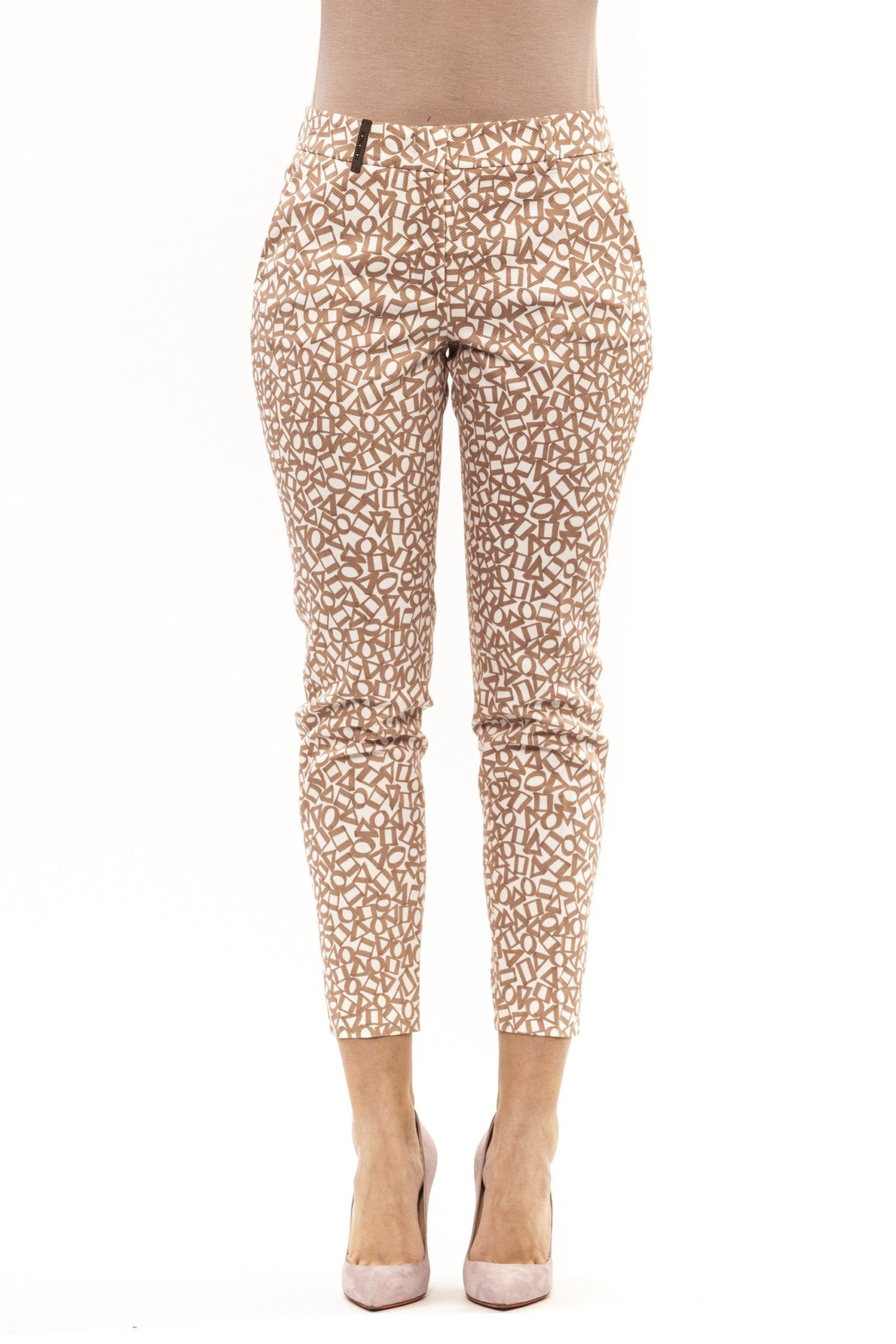 Pink Cotton Women Trouser