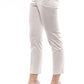 Beige Cotton Women Pants
