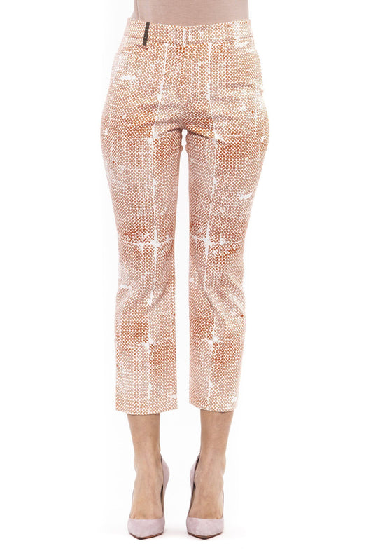 Brown Cotton Women Pant