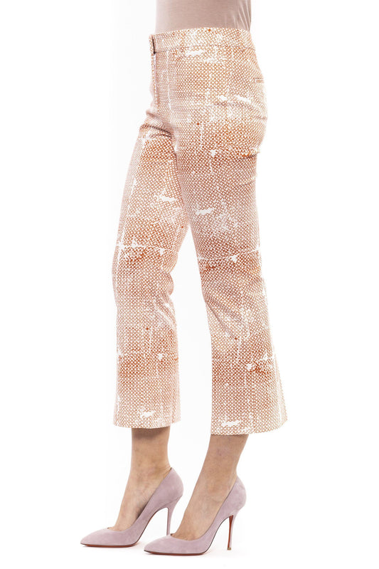 Brown Cotton Women Pant