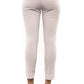 Beige Cotton Women Trouser