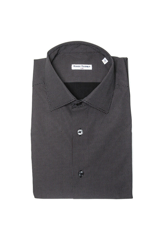 Black Cotton Men Shirt