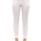 White Cotton Women Trouser