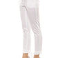 White Cotton Women Trouser