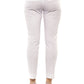 White Cotton Women Trouser