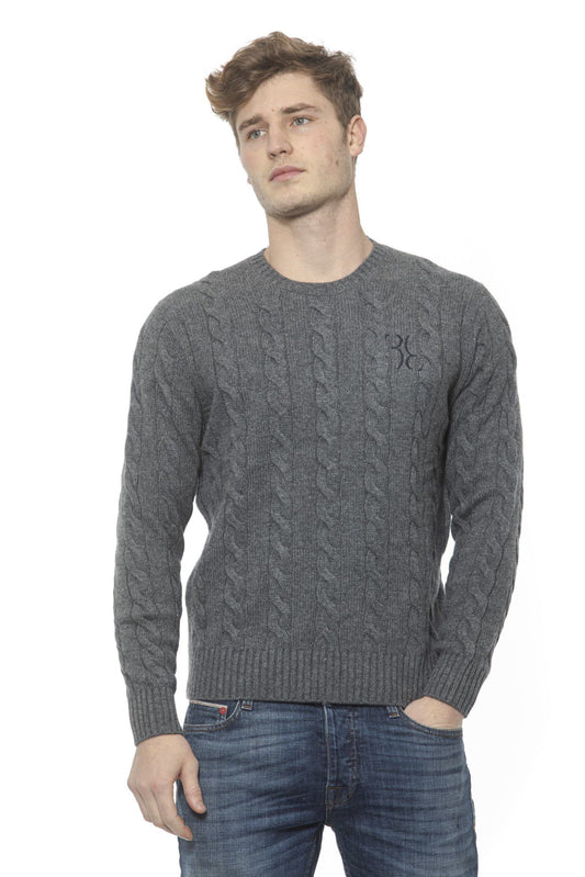 Gray Cashmere Men Sweater