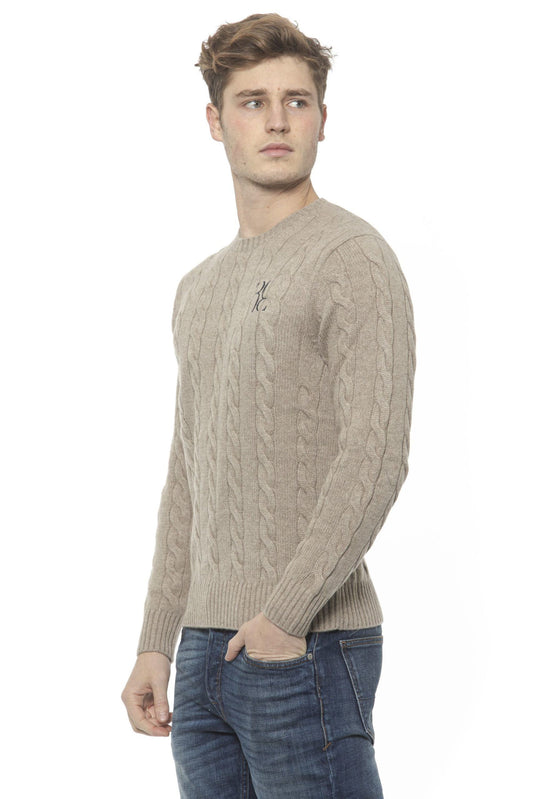 Beige Cashmere Men Sweater