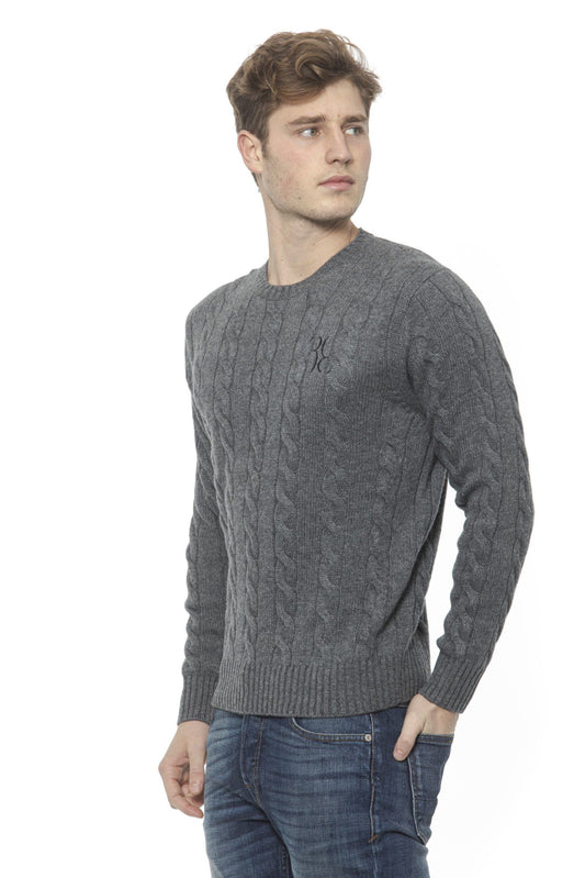 Gray Cashmere Men Sweater