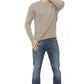 Beige Cashmere Men Sweater