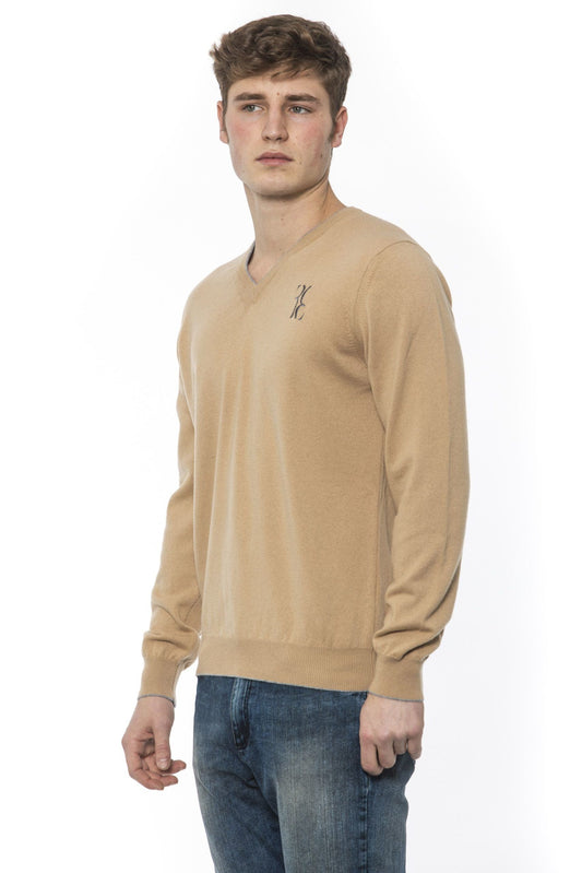 Beige Cashmere Men Sweater