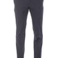 Blue Cotton Men Trouser