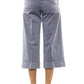 Light-Blue Cotton Women Palazzo Pants