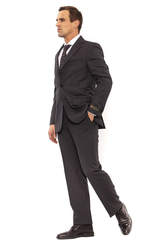 Gray Wool Men Suit