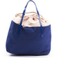 Blue Polyester Women Handbag