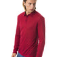 Red Polyester Men Polo