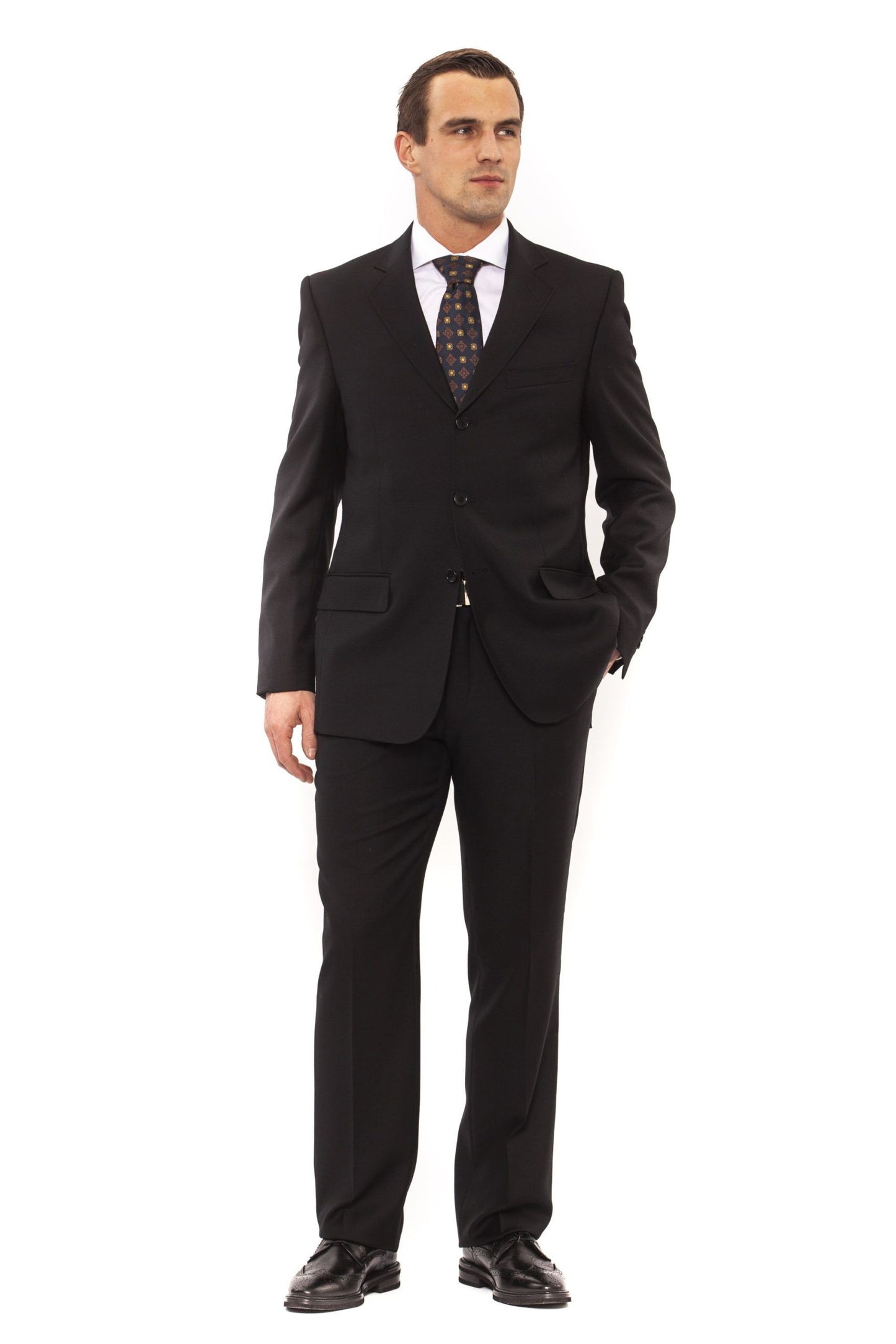 Black Wool Men Suit