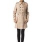 Brown Cotton Women Trench Coat