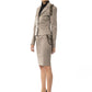Gray Cotton Women Blazer