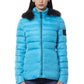 Light Blue Polyester Women Jacket
