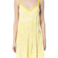 Yellow Viscose Women Dress