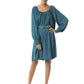 Teal Polyester Women Dress
