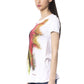 White Cotton Women T-Shirt