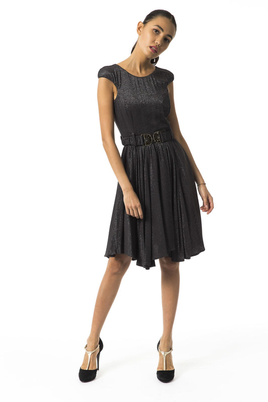 Gray Viscose Women Dress