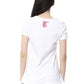 White Cotton Women T-Shirt