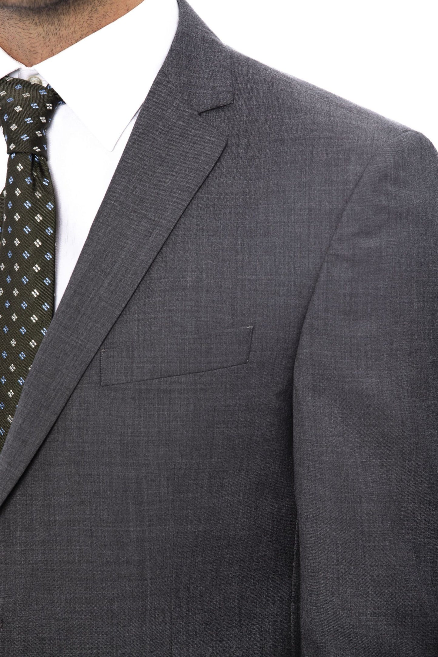 Gray Wool Men Suit