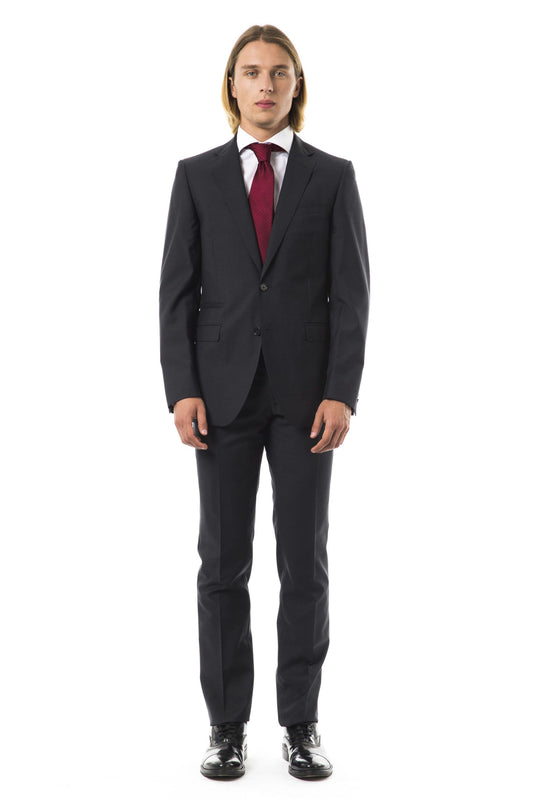 Gray Wool Men's Suit