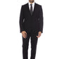 Black Cotton Men Suit